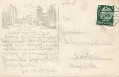AK Auersberg Blick Sächsisches Erzgebirge Sachsen 1933 gelaufen Postkarte