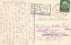 AK Würzburg Gesamtansicht Bayern 1938 gelaufen Postkarte