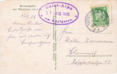 AK Berchtesgaden Stadtansicht Watzmann Bayern 1926 gelaufen Postkarte