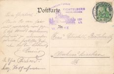 AK Oberwiesenthal Unterkunftshaus Fichtelberg Sachsen gelaufen Postkarte