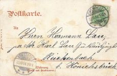 AK Chemnitz Amtsgericht Restaurant Sachsen 1904 gelaufen Postkarte