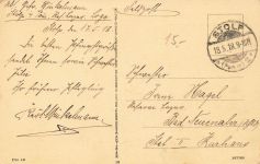 AK Stolp Słupsk Rathaus Kaiser Wilhelm Denkmal Pommern 1918 gelaufen Postkarte