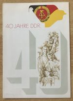 40 Jahre DDR Ersttagsbrief Faltblatt DDR 1989