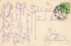 AK Krummau Ringplatz Rathaus Gasthaus zur Sonne Böhmen 1922 gelaufen Postkarte