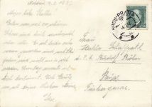 AK Moldau Gasthaus Wintersportplatz Böhmen Erzgebirge 1937 gelaufen Postkarte