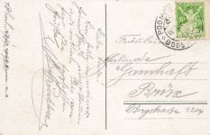 AK Tetschen Bodenbach Schloss Brücke Stadtansicht Böhmen 1927 gelaufen Postkarte