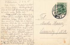 AK Wilhelmshaven Restaurant II. Hafeneinfahrt Niedersachsen 1915 gelaufen