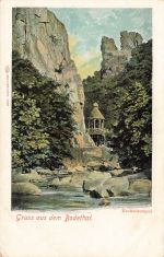 AK Bodethal Kronentempel Sachsen-Anhalt Harz ungelaufen Postkarte