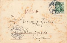 AK Heidelberg Innerer Schlosshof Baden-Württemberg 1908 gelaufen Gruß Postkarte