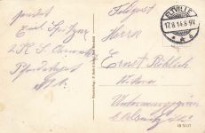 AK Hünfeld Kriegerdenkmal Hessen 1914 gelaufen Postkarte