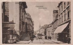AK Paderborn Westernstraße Straßenbahn Nordrhein-Westfalen ungelaufen Postkarte