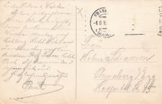 AK Frankfurt am Main Kaiserstraße Hauptbahnhof Hessen 1916 gelaufen Postkarte