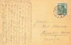 AK Borkum Hochflut Strand Steg Niedersachsen 1912 gelaufen Postkarte