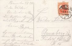 AK Bremen Große Weserbrücke Dom Bremen 1918 gelaufen Postkarte