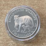 50 Dollars 1991 Cook Islands 925er Silber PP Tierwelt