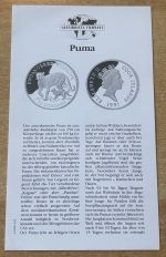 50 Dollars 1991 Cook Islands 925er Silber PP Tierwelt