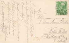 AK Leitmeritz Litoměřice Stadtansicht See Böhmen 1908 gelaufen Postkarte