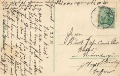 AK 1.WK S.M. Dockschiff Vulkan Kaiser Wilhelm Kanal 1911 gelaufen Patriotika