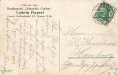 AK Kassel Wilhelmshöhe Löwenburg Hessen 1914 gelaufen Postkarte