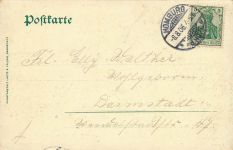AK Homburg von der Höhe Kaiser Wilhelm Bad Hessen 1906 gelaufen Postkarte