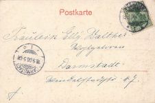 AK Wiesbaden Kranzplatz Langgasse Hessen 1906 gelaufen Postkarte