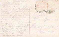 AK Bad Schandau Sendigs Villen Schrammsteine Sachsen 1910 gelaufen Postkarte