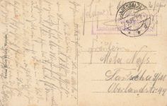 AK Weimar Goethe Schiller Denkmal Thüringen 1917 gelaufen Postkarte