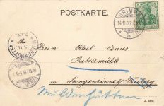 AK Grimma Elisenhöhe Sachsen 1906 gelaufen Postkarte