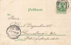 AK 1.WK Naschkätzchen Frau Soldat Portrait 1904 gelaufen Patriotika Postkarte