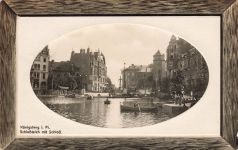 AK Königsberg Schlossteich Schloss Ostpreussen 1911 gelaufen Postkarte