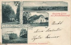 AK Münchenbernsdorf Schützenhaus Total Waldschlösschen Thüringen 1900 Postkarte