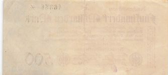 Reichsbanknote 500 Milliarden 26.10.1923 Mark DEU-152d
