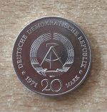 DDR Münze 20 Mark Heinrich Mann 1971