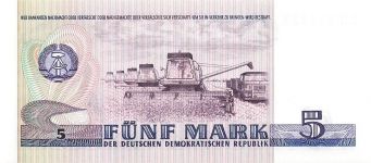 DDR Banknote 5 Mark 1975 Thomas Müntzer Ro: 361 KASSENFRISCH / UNC
