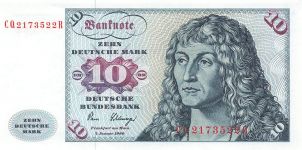 10 Deutsche Mark 2.1.1980 BRD-30a Kassenfrisch/UNC