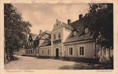 AK Breitenbach Potůčky Dreckschänke Böhmen 1925 gelaufen Postkarte
