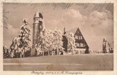 AK Plattenberg Wintersportplatz Aussichtsturm Böhmen Erzgebirge 1926 Postkarte