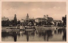 AK Leitmeritz Dampfschiff Kaiser Wilhelm Böhmen 1935 gelaufen Postkarte