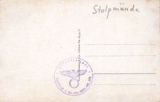 AK Stolpmünde Blick von den Mole Pommern ungelaufen Postkarte