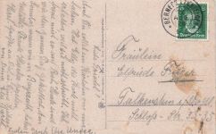 AK Berneck Hoferstrasse Restaurant Bayern Fichtelgebirge 1928 gelaufen Postkarte