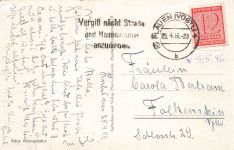 AK Misdroy Strandleben Strand Menschen Pommern 1946 gelaufen Postkarte