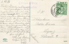 AK Tirol Kölnerhütte am Rosengarten Österreich 1908 gelaufen Postkarte