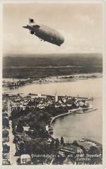 AK Friedrichshafen Graf Zeppelin Luftbild Baden-Württemberg ungelaufen Postkarte