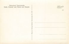 AK Travemünde Kursaal Hotels Strand Schleswig-Holstein ungelaufen Postkarte