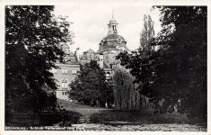AK Bückeburg Schloss Teilansicht Park Niedersachsen ungelaufen Postkarte