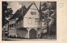 AK Gütersloh Altdeutsche Häuser Nordrhein-Westfalen 1949 gelaufen Postkarte