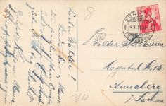 AK Interlaken Alp-Aufzug Kühe Menschen Schweiz 1911 gelaufen Postkarte