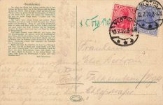 AK Vlotho Gruss aus Westfalen Bauern Nordrhein-Westfalen 1920 gelaufen Postkarte