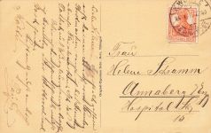 AK Oberndorf am Neckar Hotel Post Baden-Württemberg 1917 gelaufen Postkarte