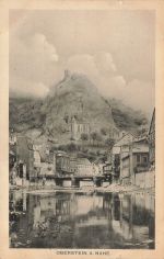 AK Oberstein an der Nahe Stadtansicht Rheinland-Pfalz gelaufen Postkarte